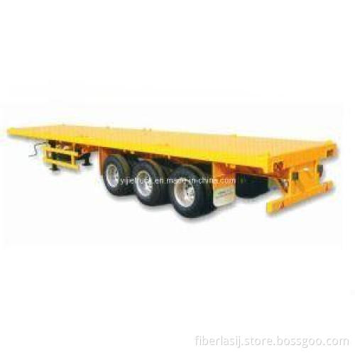 Container Semi-Trailer / 3 Axles Flat Bed Semi-Trailer